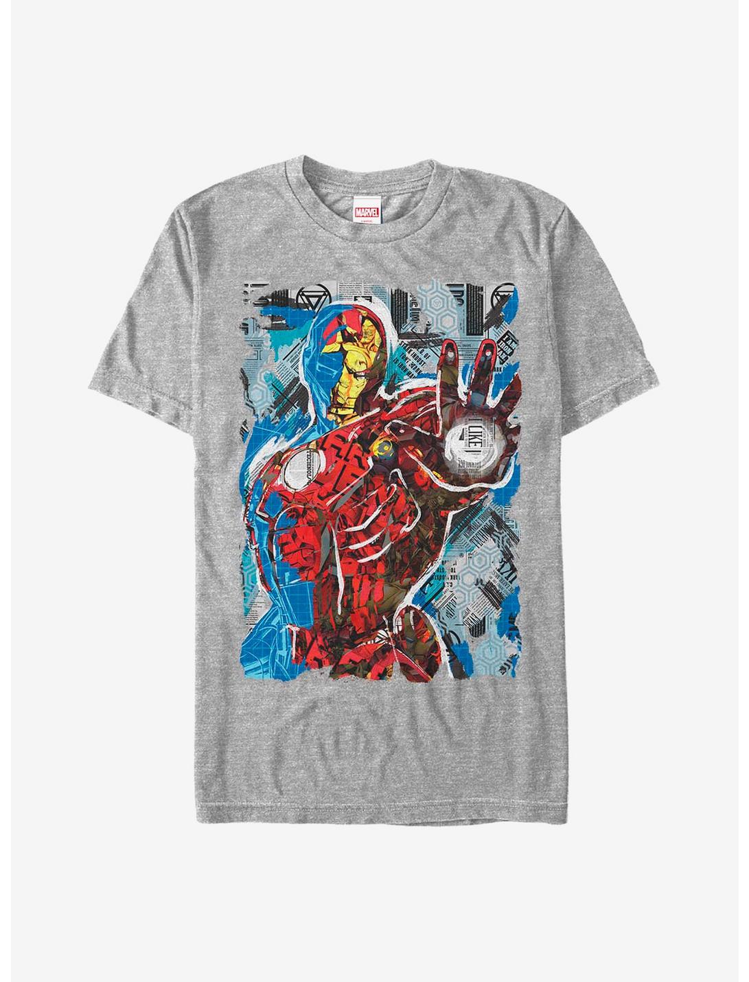 Marvel Iron Man Iron Mood T-Shirt, ATH HTR, hi-res