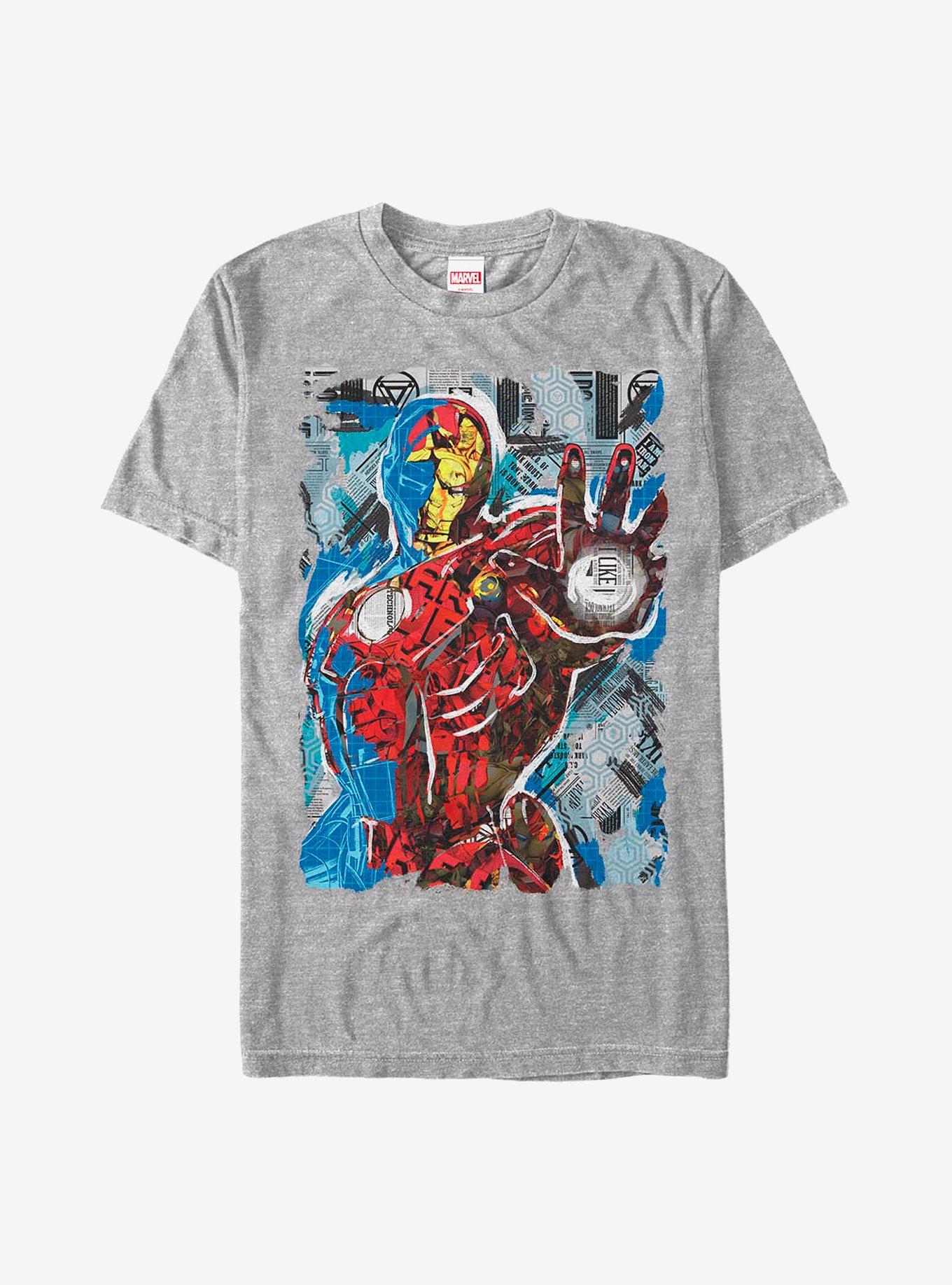 Marvel Iron Man Iron Mood T-Shirt, ATH HTR, hi-res