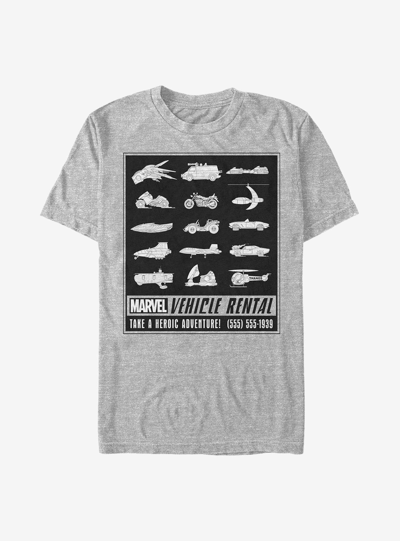 Marvel Vechicle Rental T-Shirt, ATH HTR, hi-res