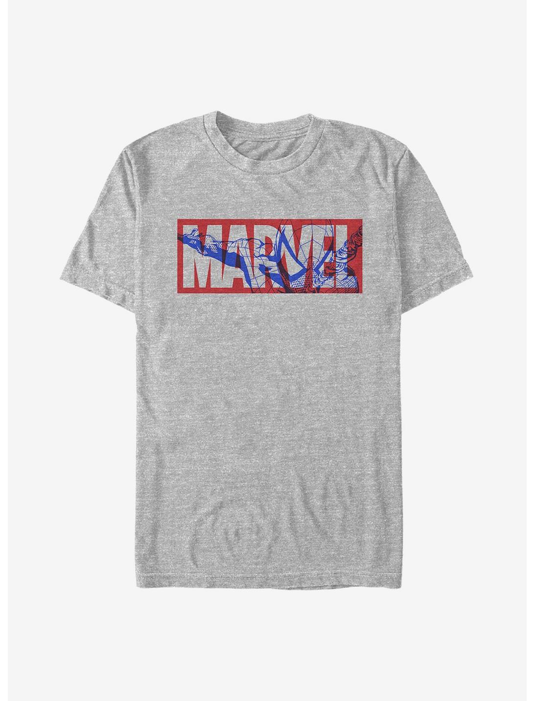 Marvel Spider-Man Peter Logo T-Shirt, ATH HTR, hi-res