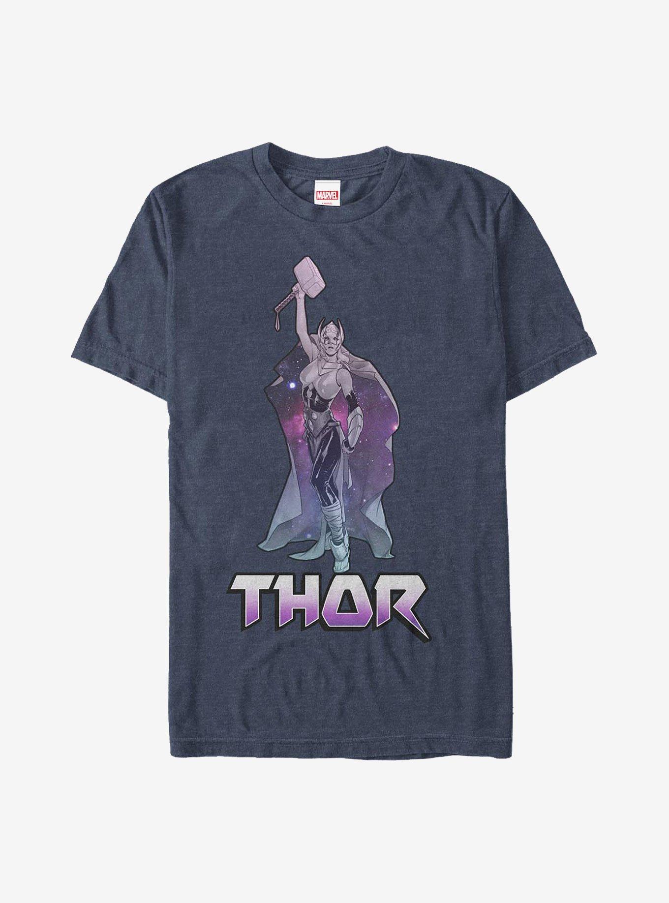 Marvel Thor Galaxy Thor T-Shirt, NAVY HTR, hi-res