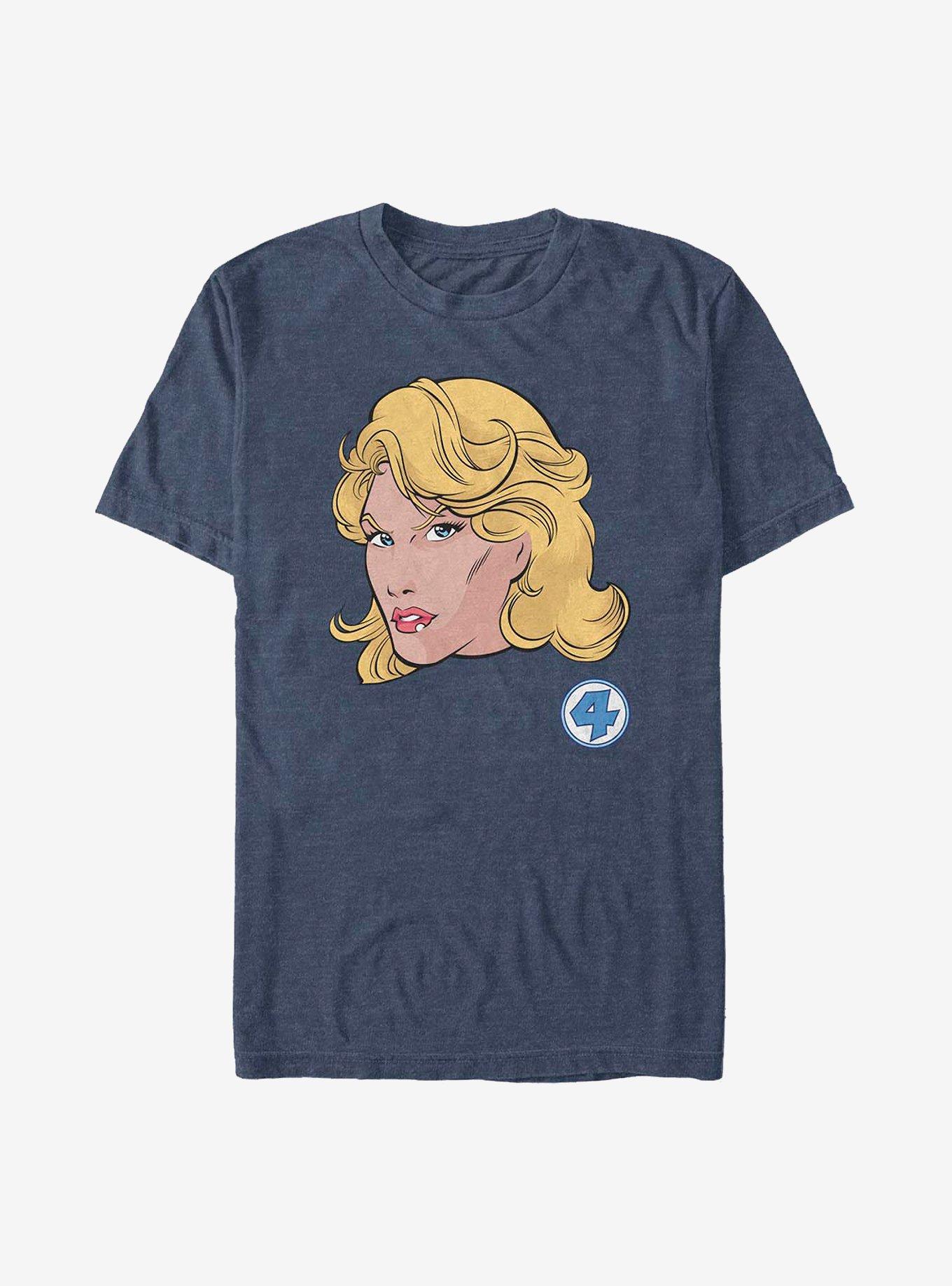 Marvel Fantastic Four Invisible Woman Face T-Shirt