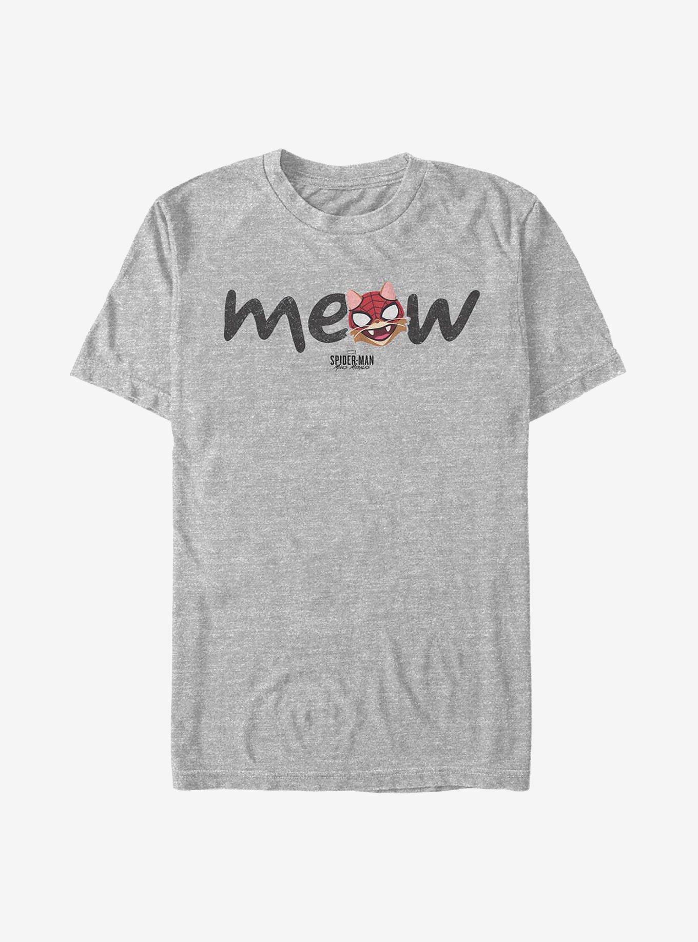 Marvel Spider-Man Big Meow T-Shirt, ATH HTR, hi-res