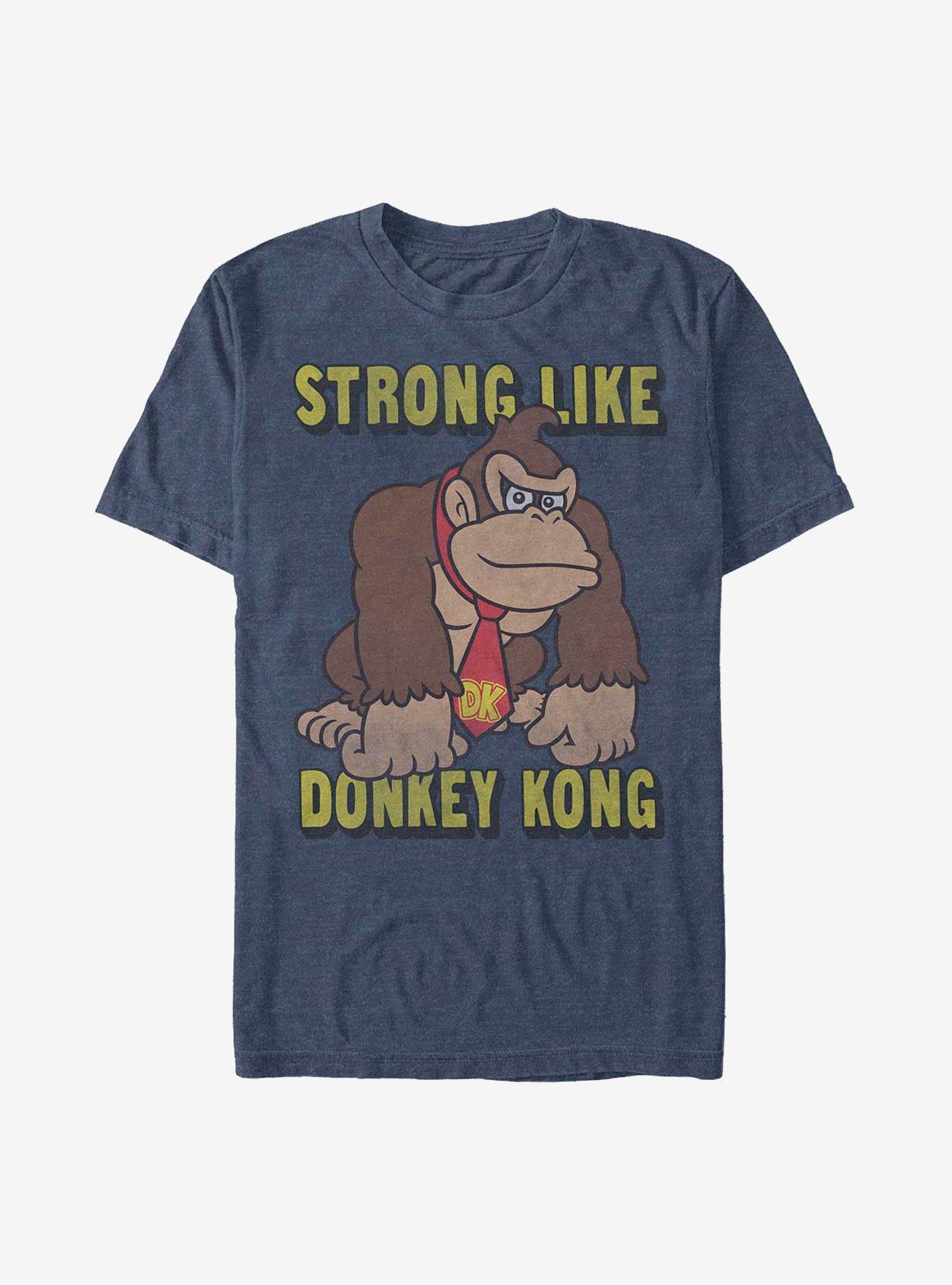 Nintendo Donkey Kong Strong Donkey T-Shirt - BLUE