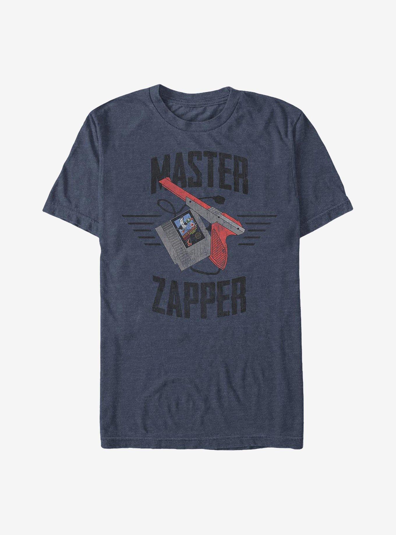 Nintendo Duck Hunt Master Zapper T-Shirt, NAVY HTR, hi-res