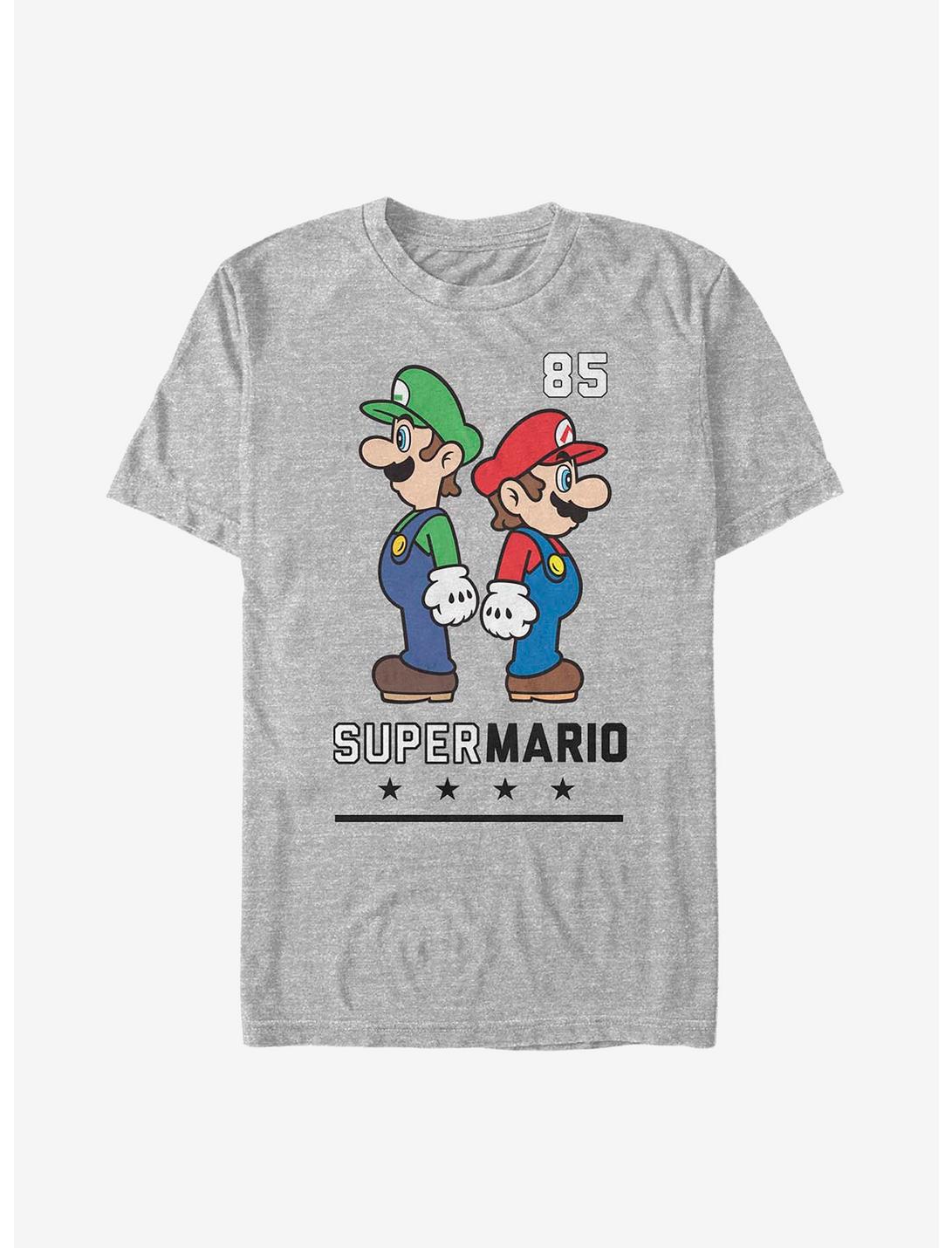 Nintendo Mario Back To Back T-Shirt, ATH HTR, hi-res