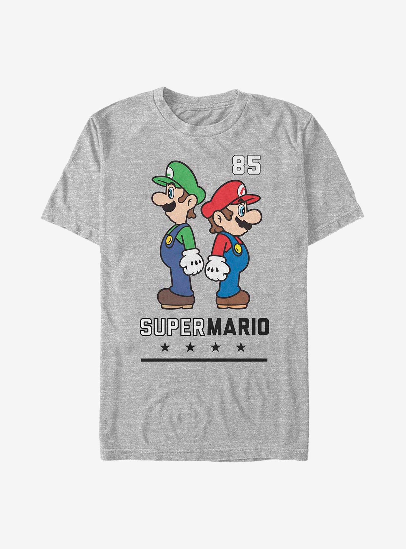 Nintendo Mario Back To Back T-Shirt, ATH HTR, hi-res