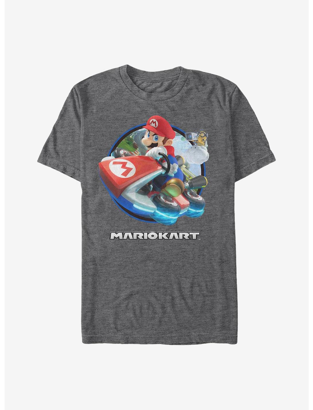 Nintendo Mario Circle 8 T-Shirt, CHAR HTR, hi-res
