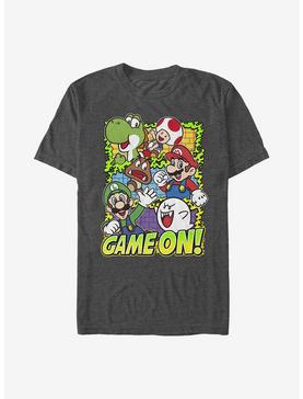 Nintendo Mario Game On! T-Shirt, CHAR HTR, hi-res