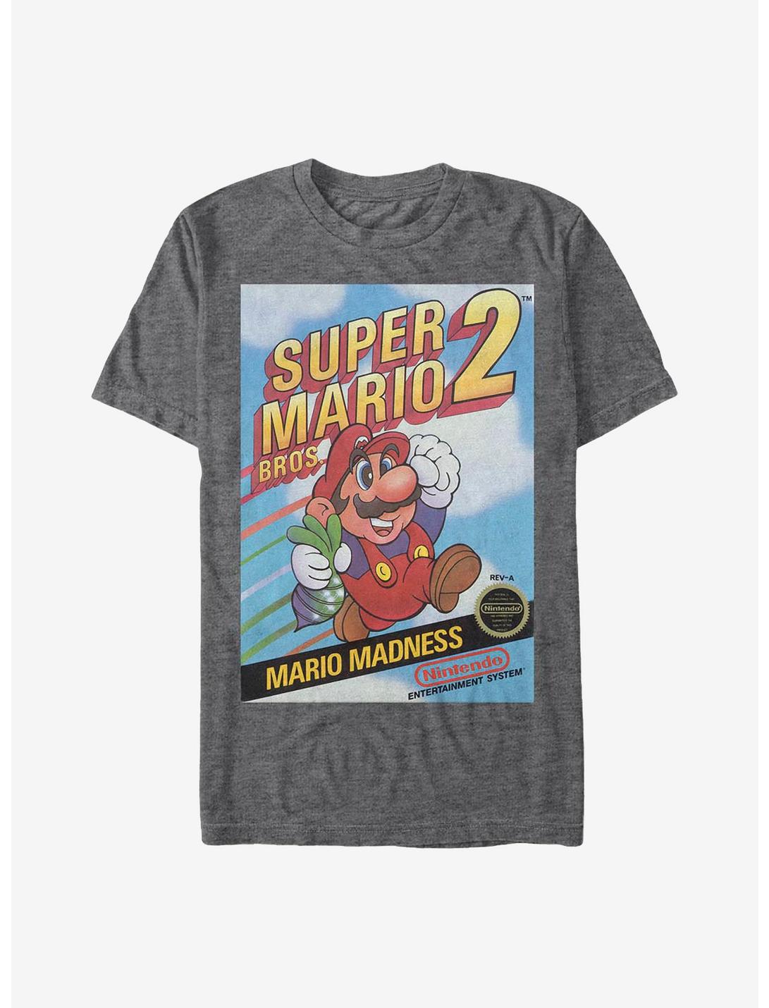 Nintendo Mario MadNESs T-Shirt, CHAR HTR, hi-res