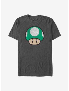 Nintendo Mario One Up Mushroom T-Shirt, CHAR HTR, hi-res
