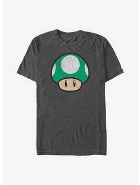 Nintendo Mario One Up Mushroom T-Shirt, CHAR HTR, hi-res