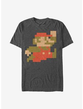 Nintendo Mario Pixelated T-Shirt, CHAR HTR, hi-res