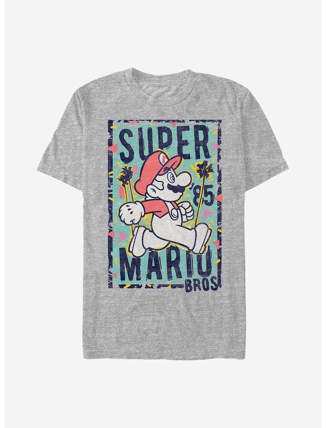 Nintendo Mario Retro T-Shirt, ATH HTR, hi-res