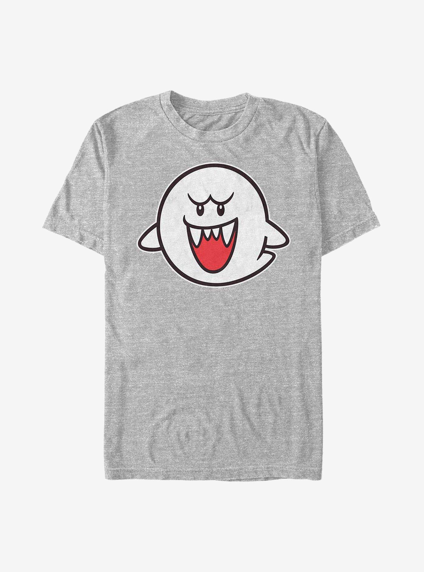 Nintendo Mario Straight Up Boo T-Shirt, ATH HTR, hi-res