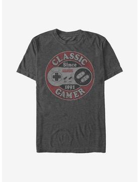 Nintendo Classic Gamer T-Shirt, CHAR HTR, hi-res