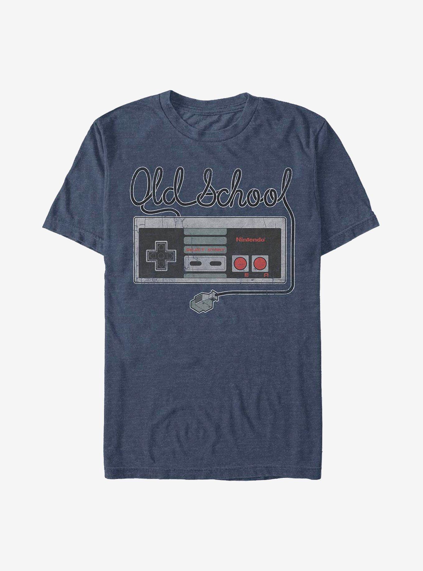 Nintendo Tangled Controller T-Shirt, NAVY HTR, hi-res