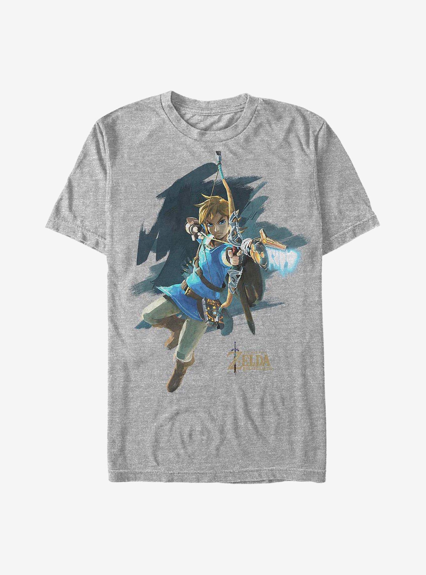 Nintendo Zelda Jump Shot T-Shirt, ATH HTR, hi-res