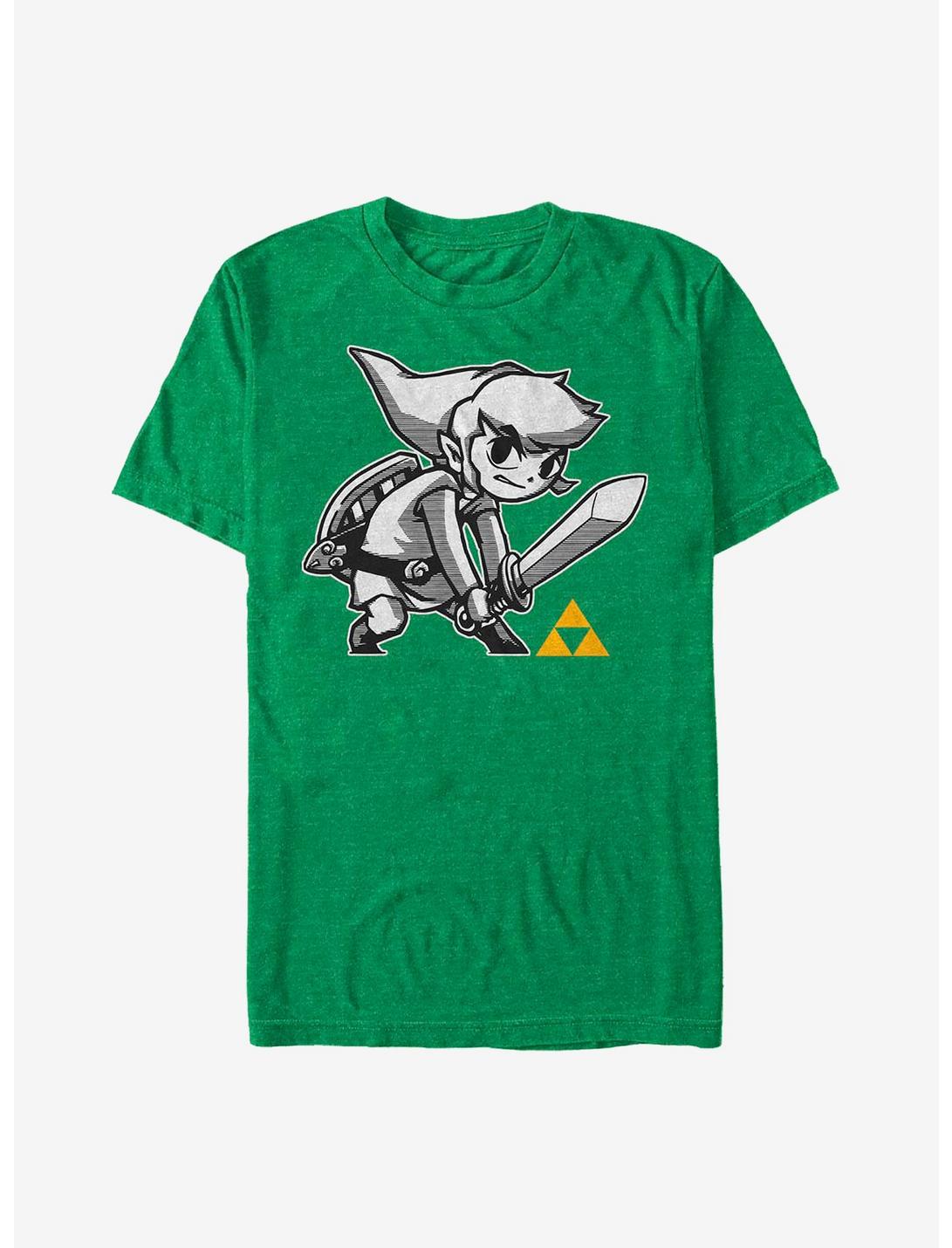 Nintendo Zelda Links Brave T-Shirt, KEL HTR, hi-res