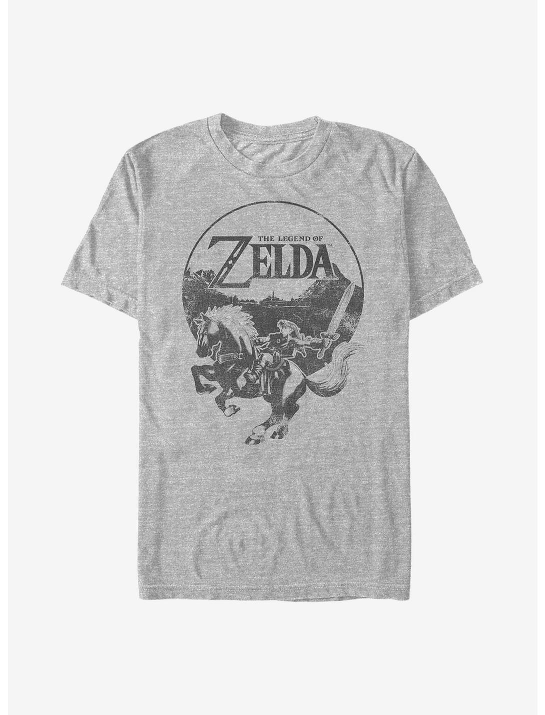 Nintendo Zelda Vintage Fighter T-Shirt, ATH HTR, hi-res