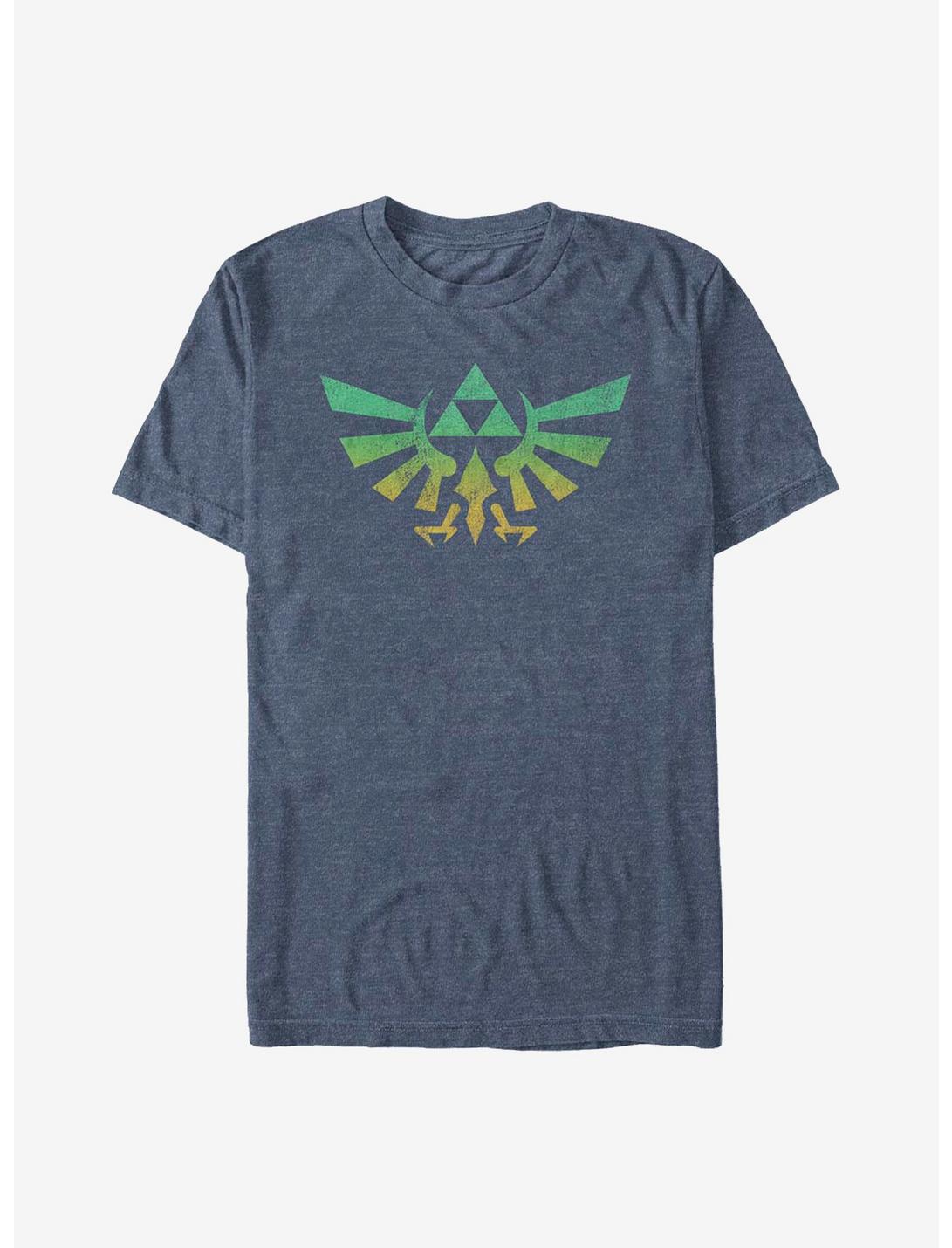 Nintendo Zelda Crest T-Shirt, NAVY HTR, hi-res