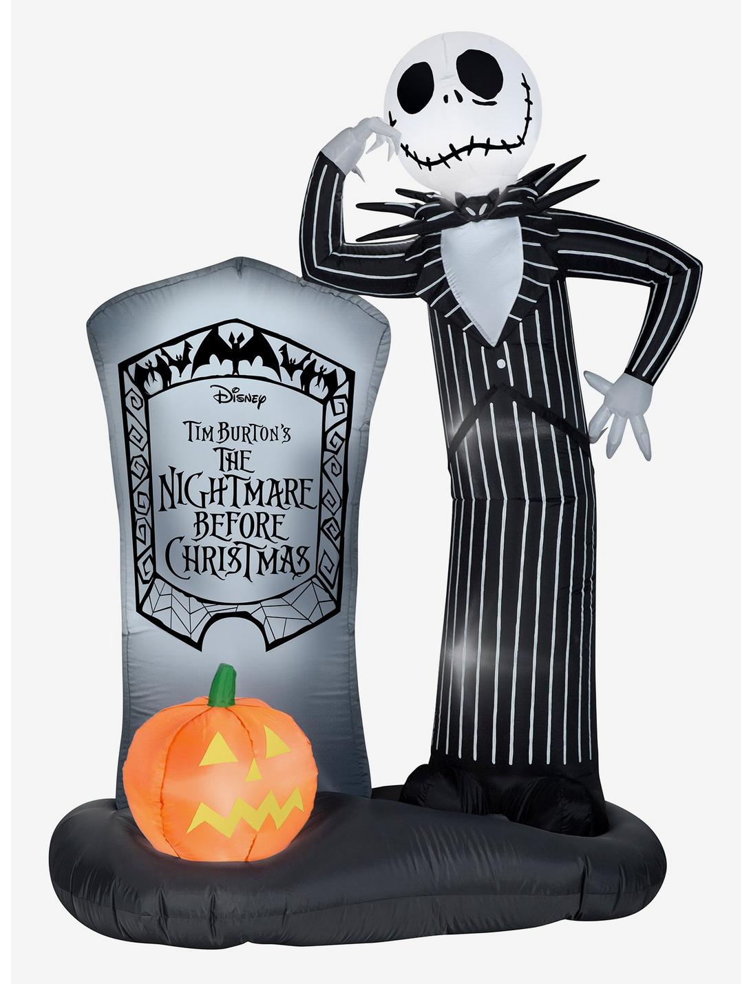 The Nightmare Before Christmas Jack Tombstone Inflatable Décor, , hi-res