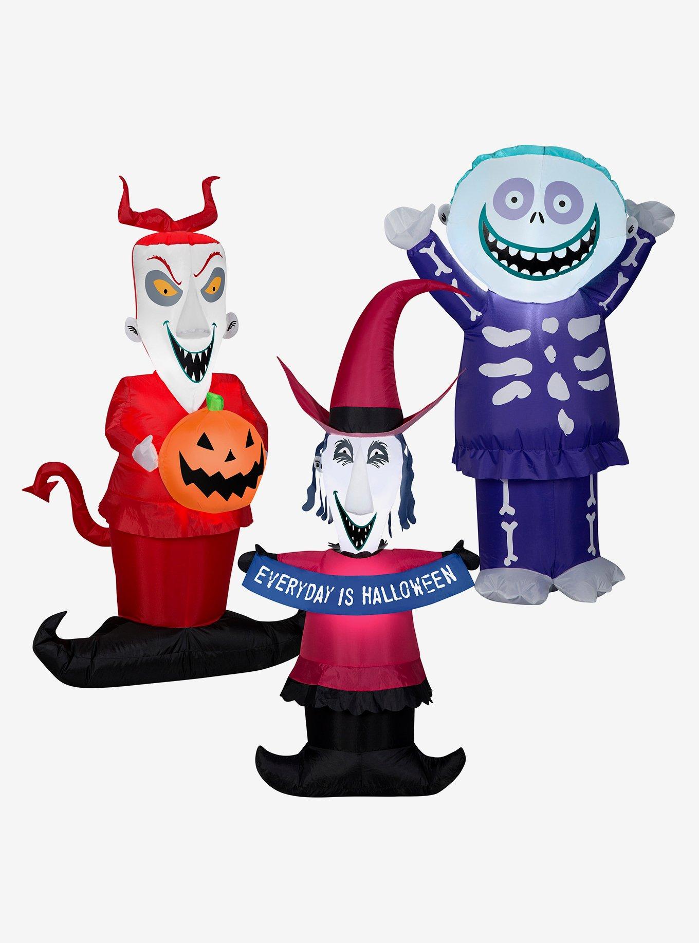 The Nightmare Before Christmas Lock Shock and Barrel Airblown Bundle, , hi-res