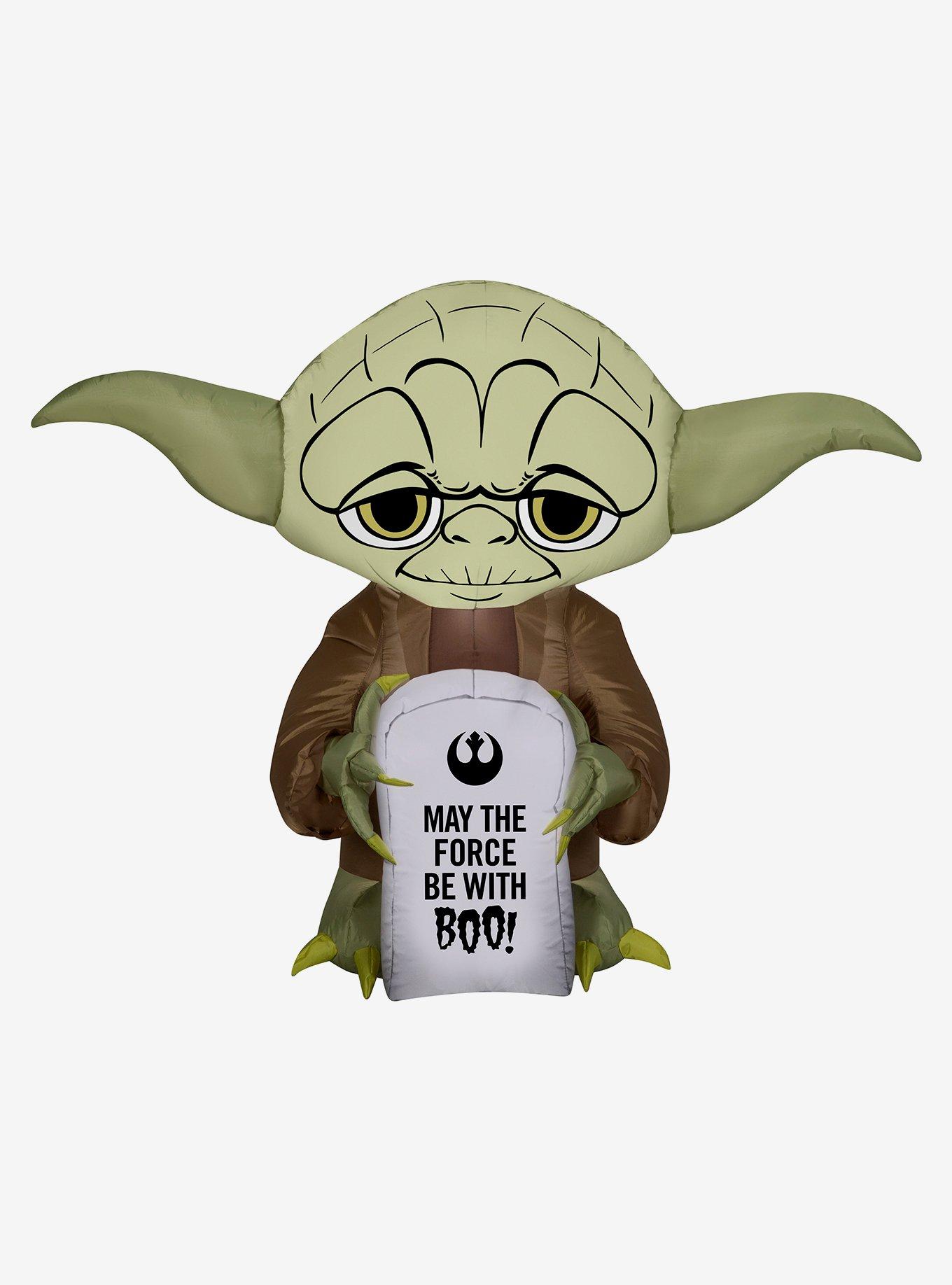 Star Wars Yoda Tombstone Halloween Inflatable Décor, , hi-res