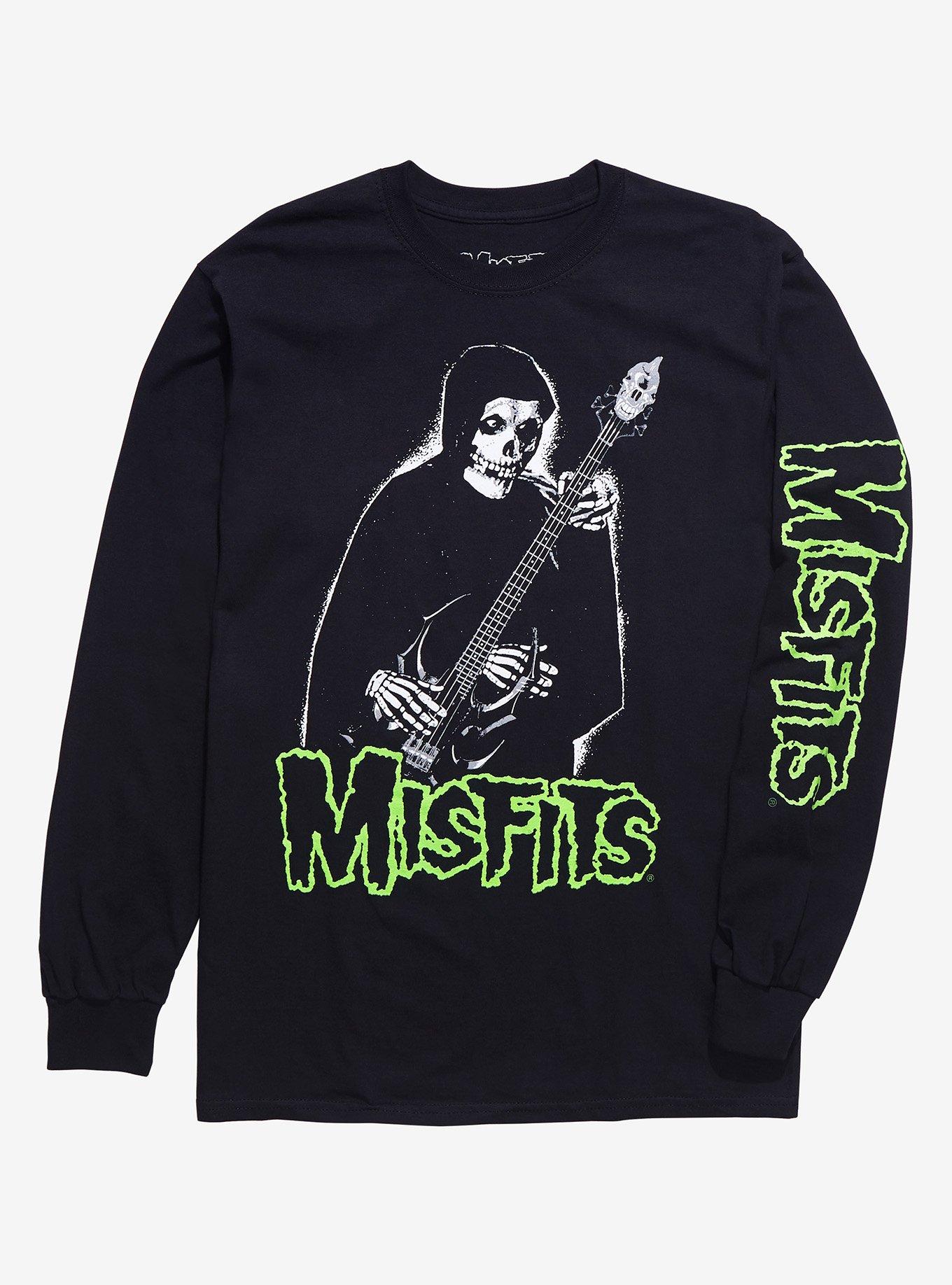 Misfits Crimson Ghost Guitarist Long-Sleeve T-Shirt, BLACK, hi-res