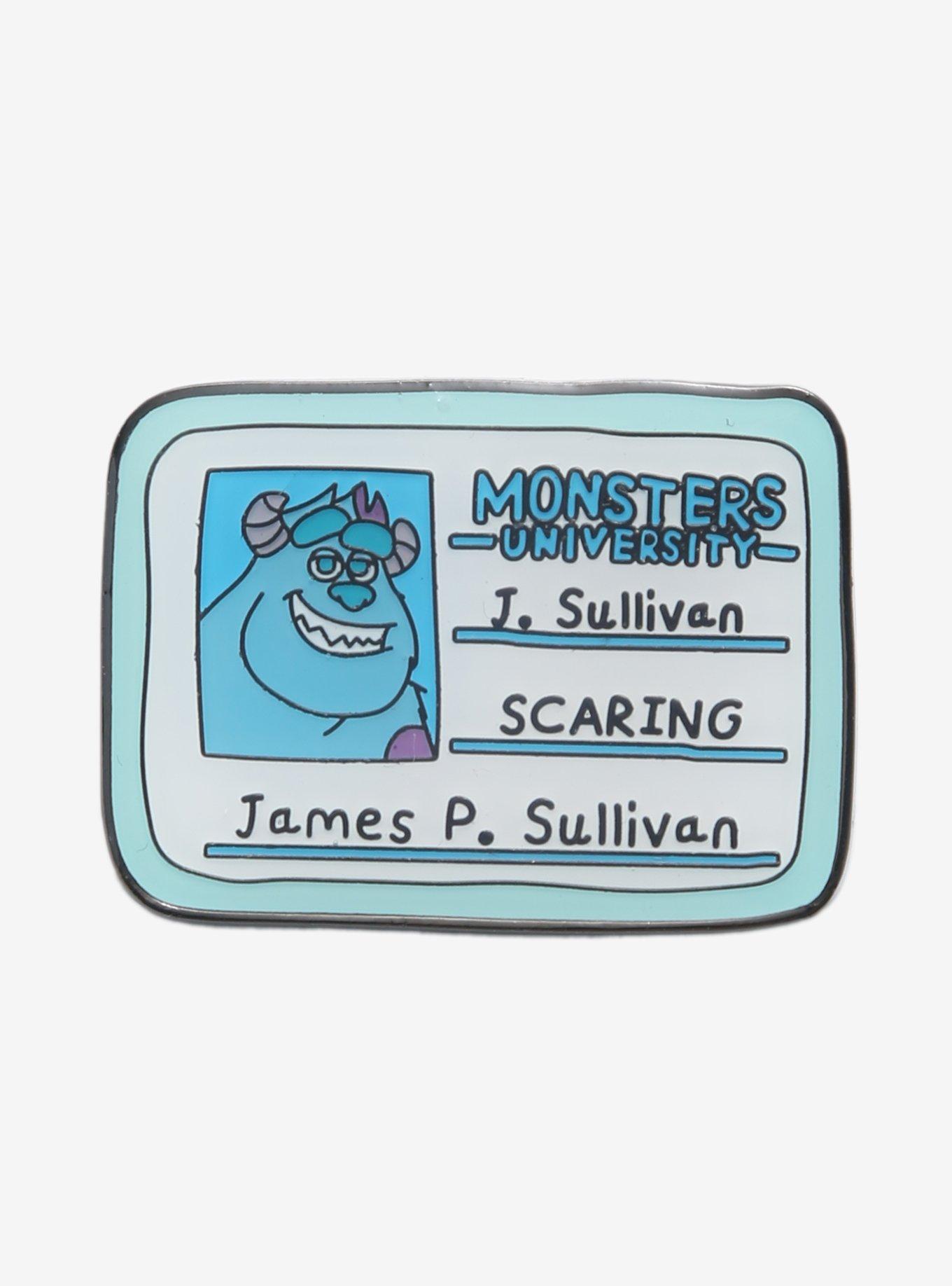 Loungefly Disney Pixar Monsters University Sulley's ID Card Enamel Pin ...