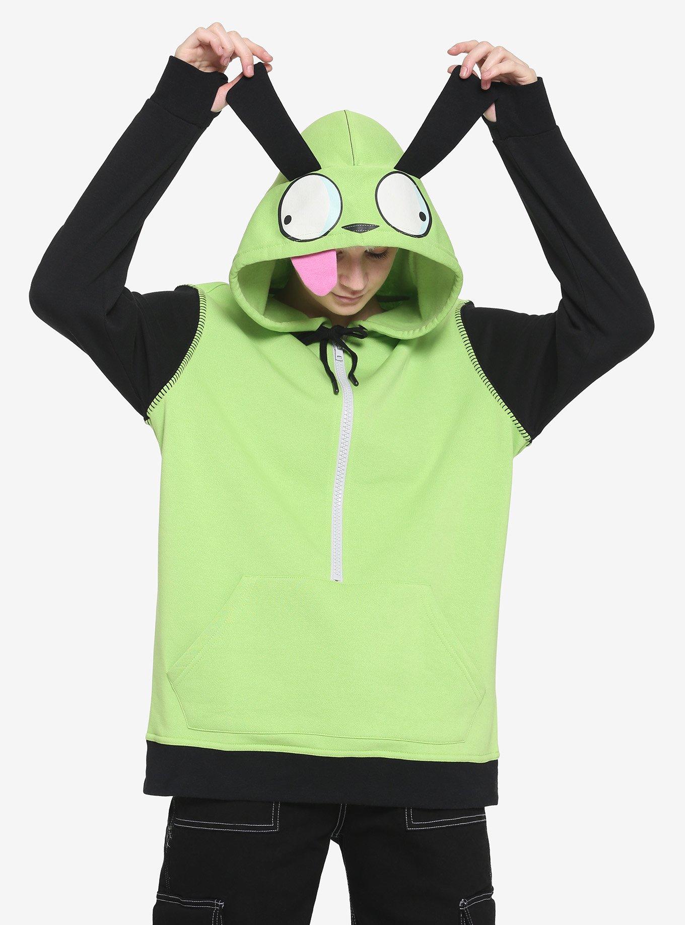 Invader zim gir hoodie with ears sale