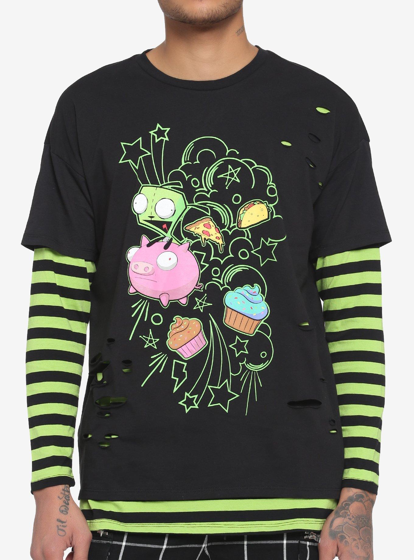 Invader Zim GIR & Piggy Twofer Long-Sleeve Shirt