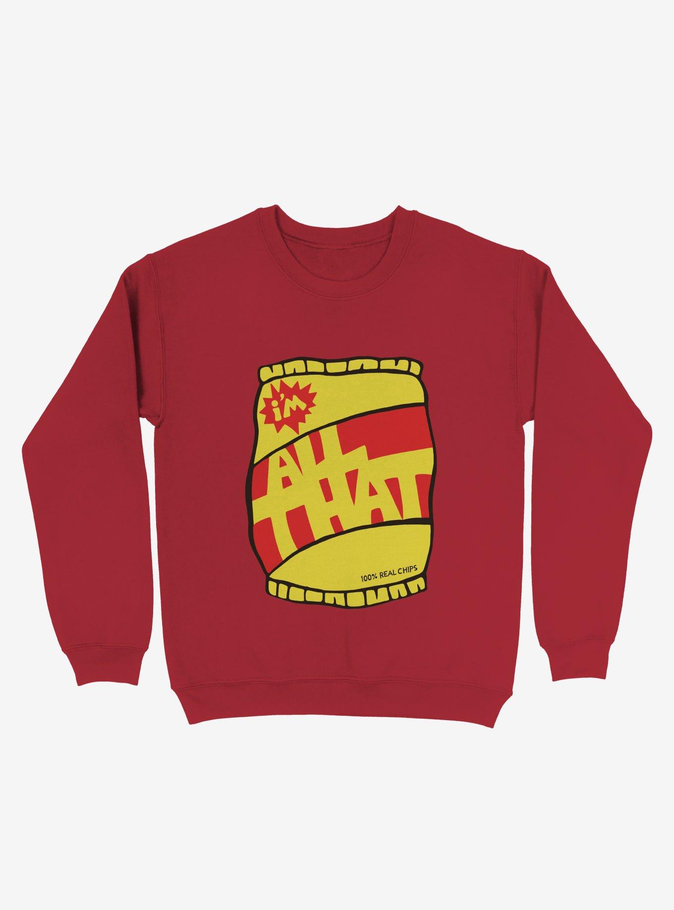 I'm All That Chips Sweatshirt, RED, hi-res