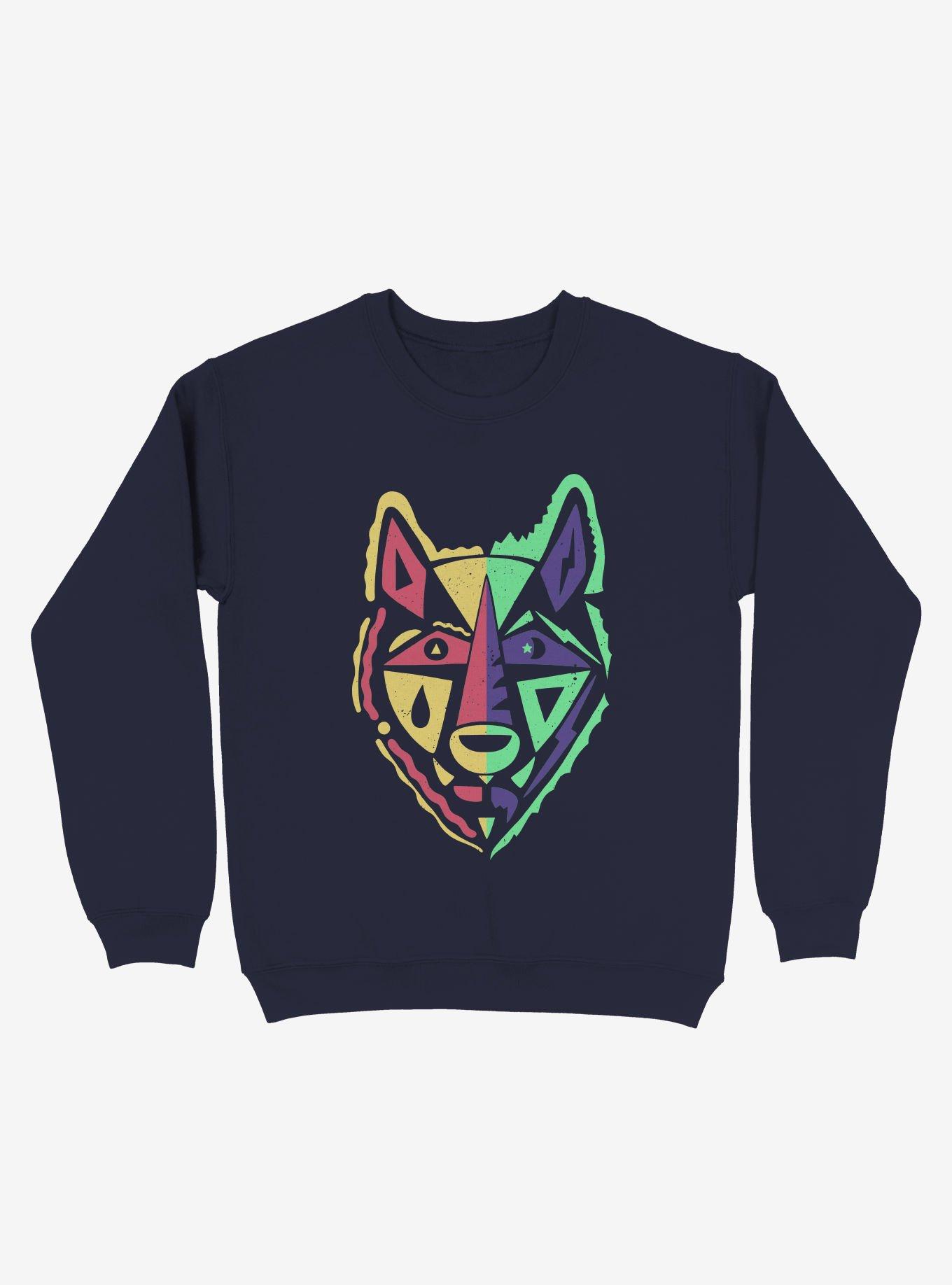 Day And Night Wolf Art Sweatshirt, , hi-res