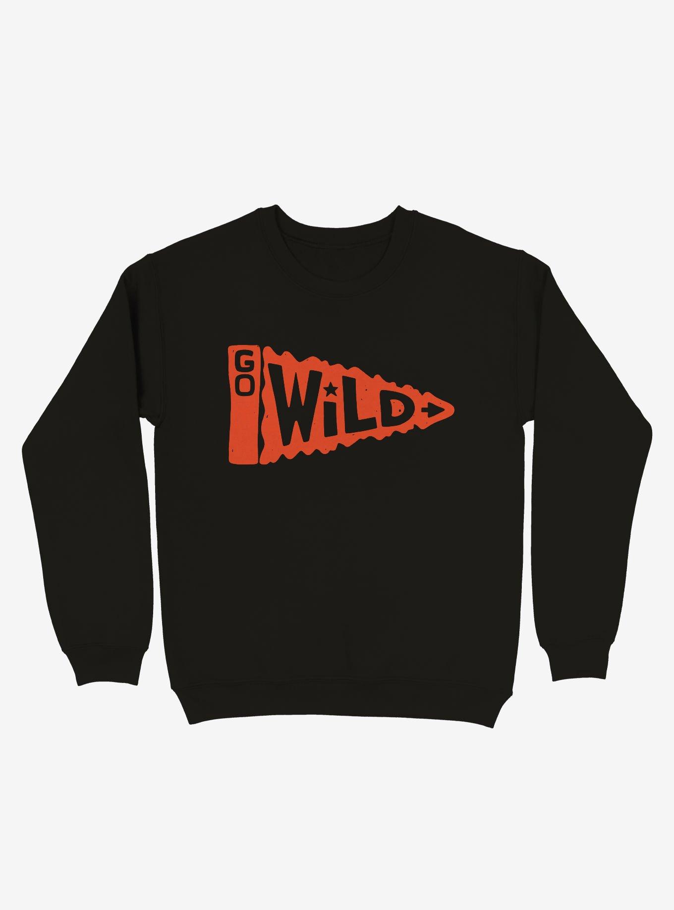 Go Wild Sweatshirt, BLACK, hi-res