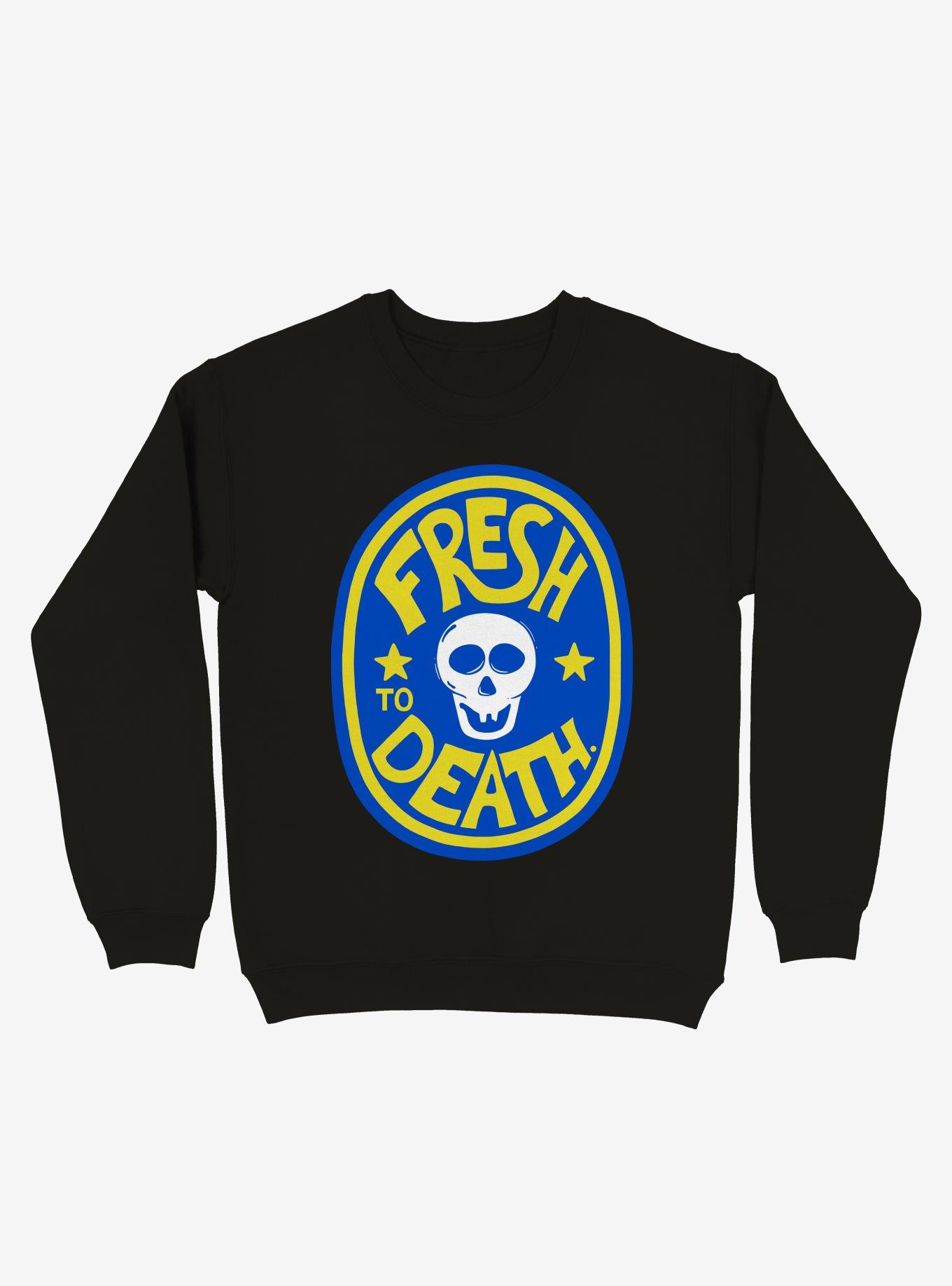 Fresh To Death Skull Sweatshirt, , hi-res
