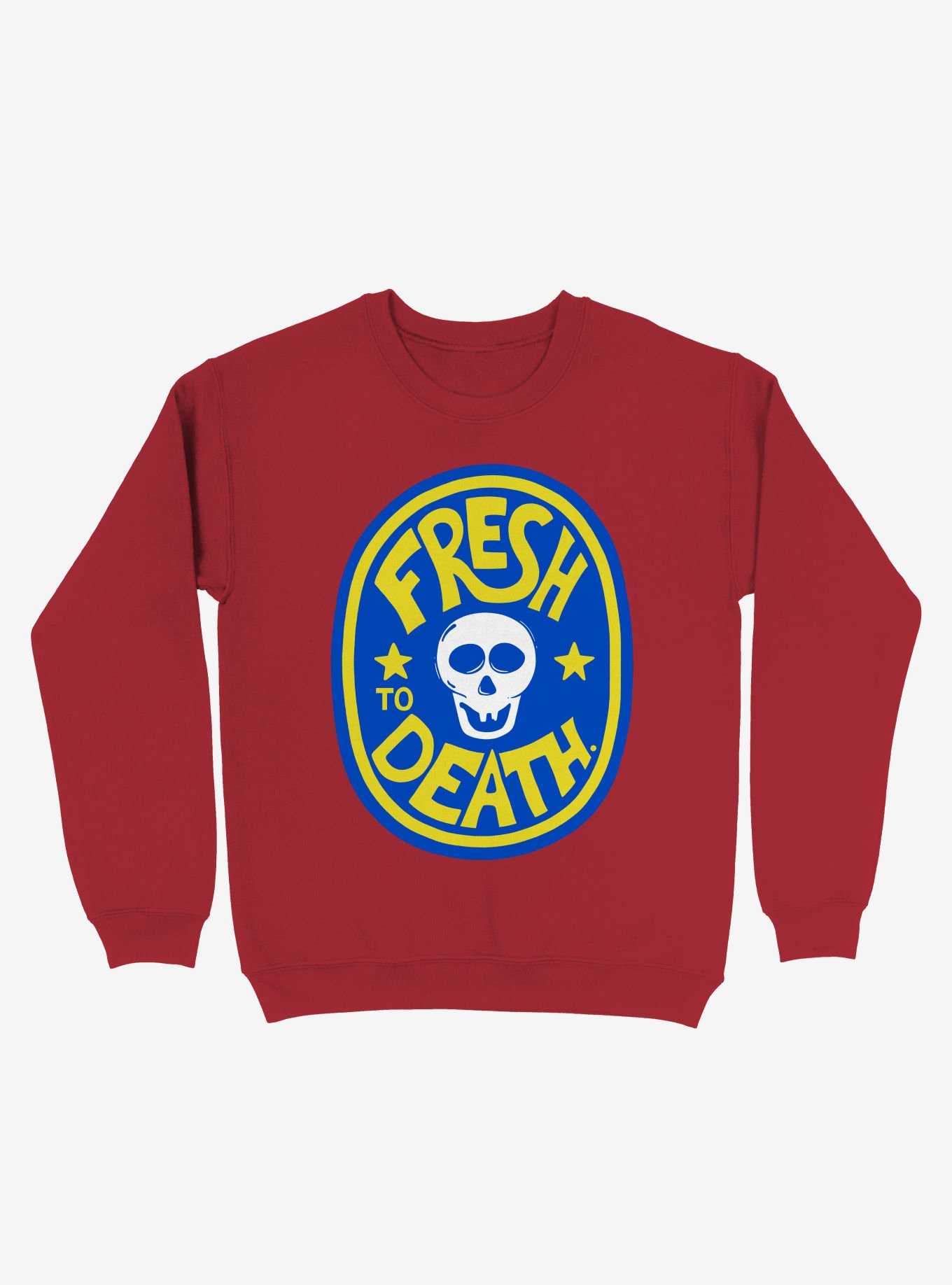 Fresh To Death Skull Sweatshirt, , hi-res