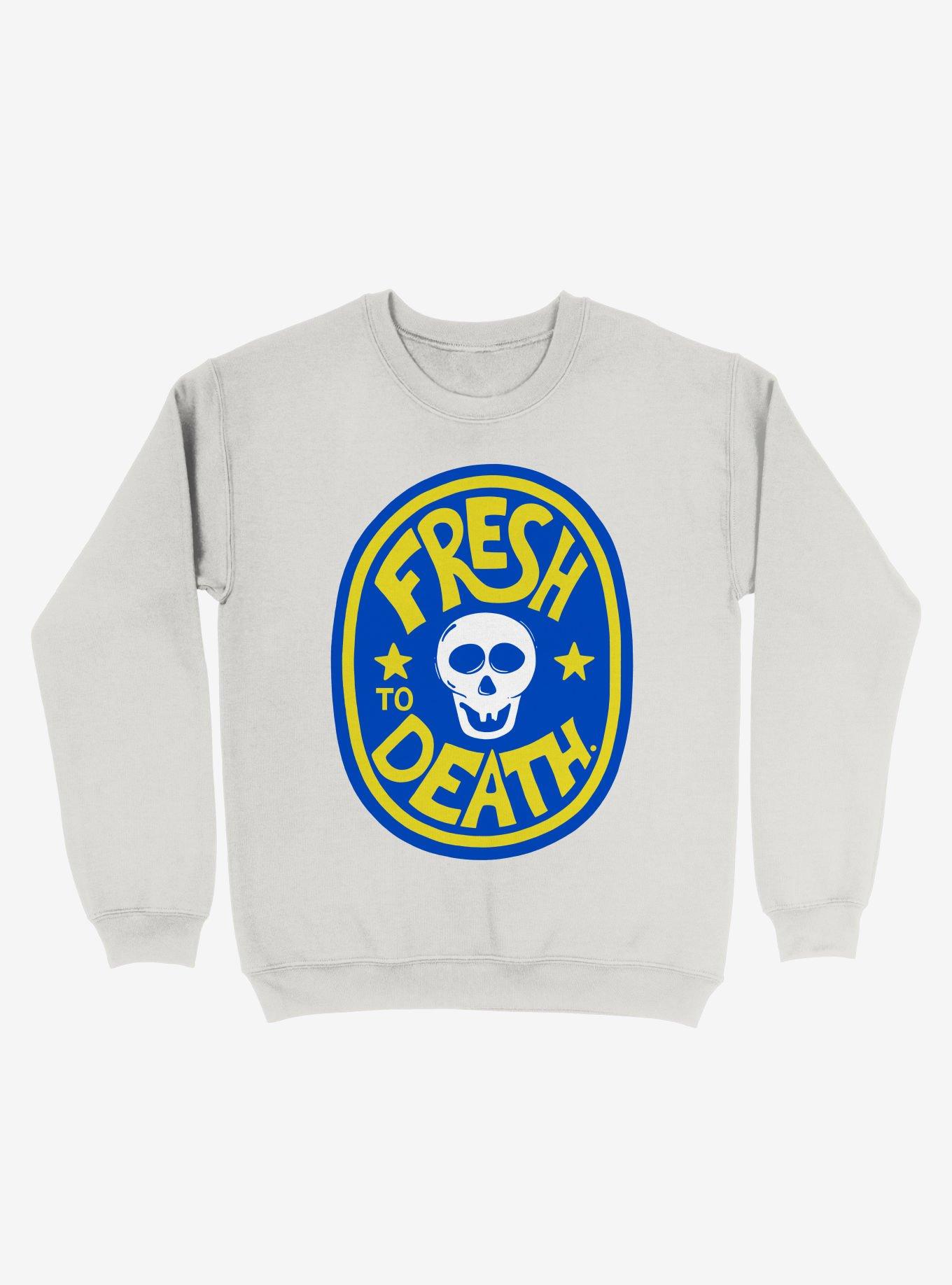 Fresh To Death Skull Sweatshirt, , hi-res