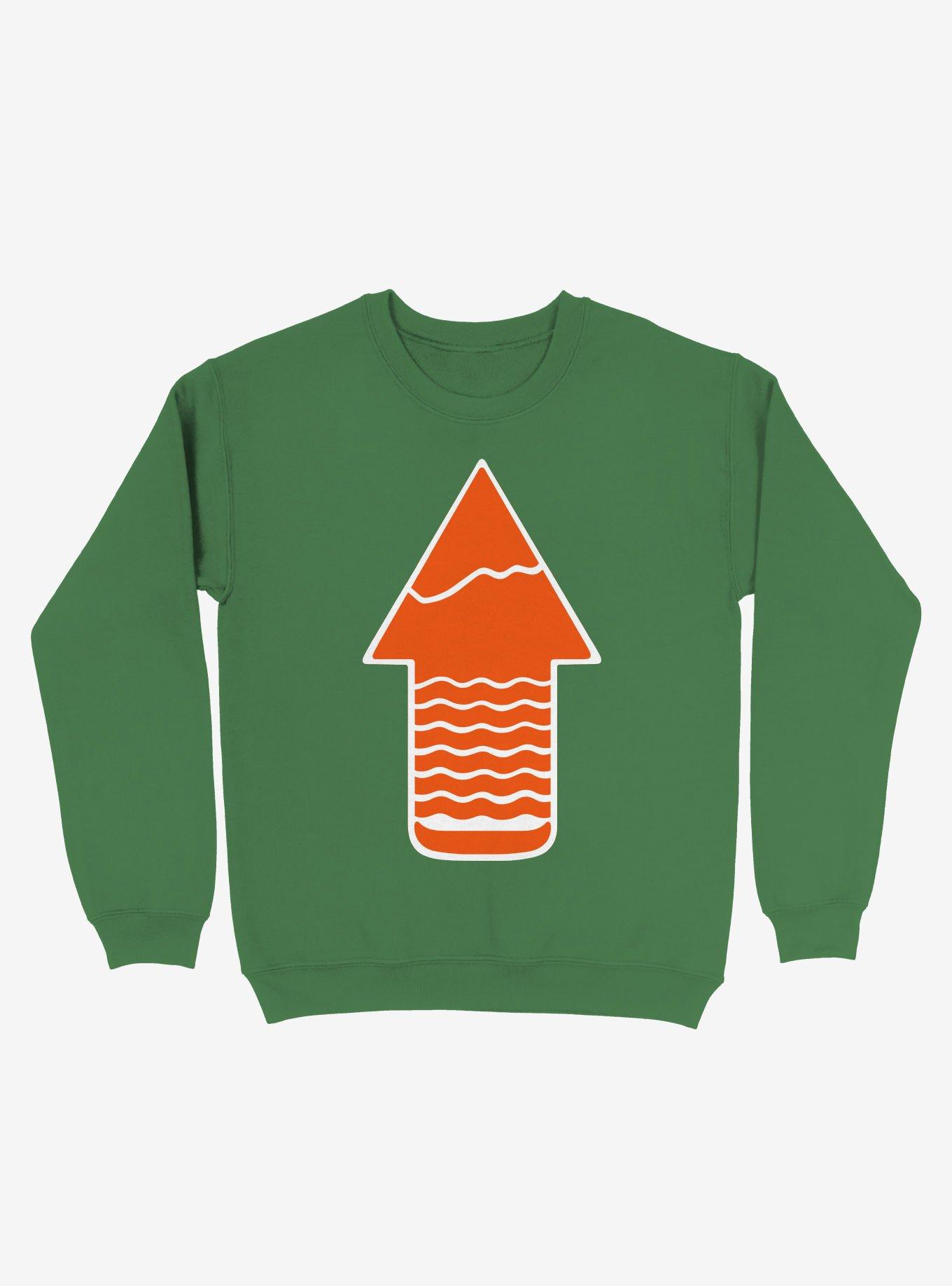 Take A Hike Up Arrow Art Sweatshirt, , hi-res