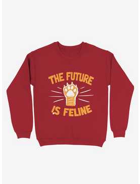 The Future Is Feline Cat Sweatshirt, , hi-res