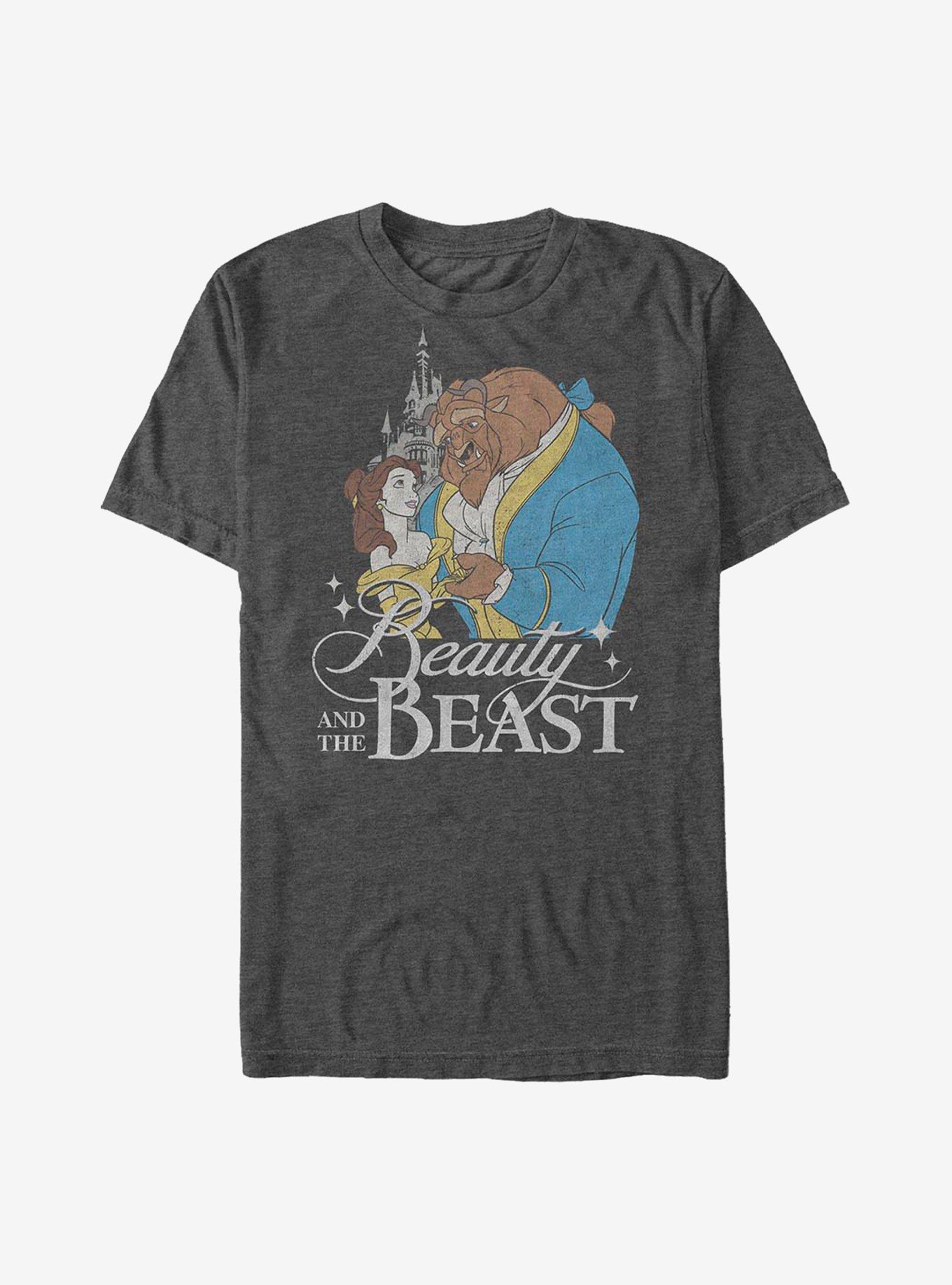Disney Beauty And The Beast Classic T-Shirt, CHAR HTR, hi-res