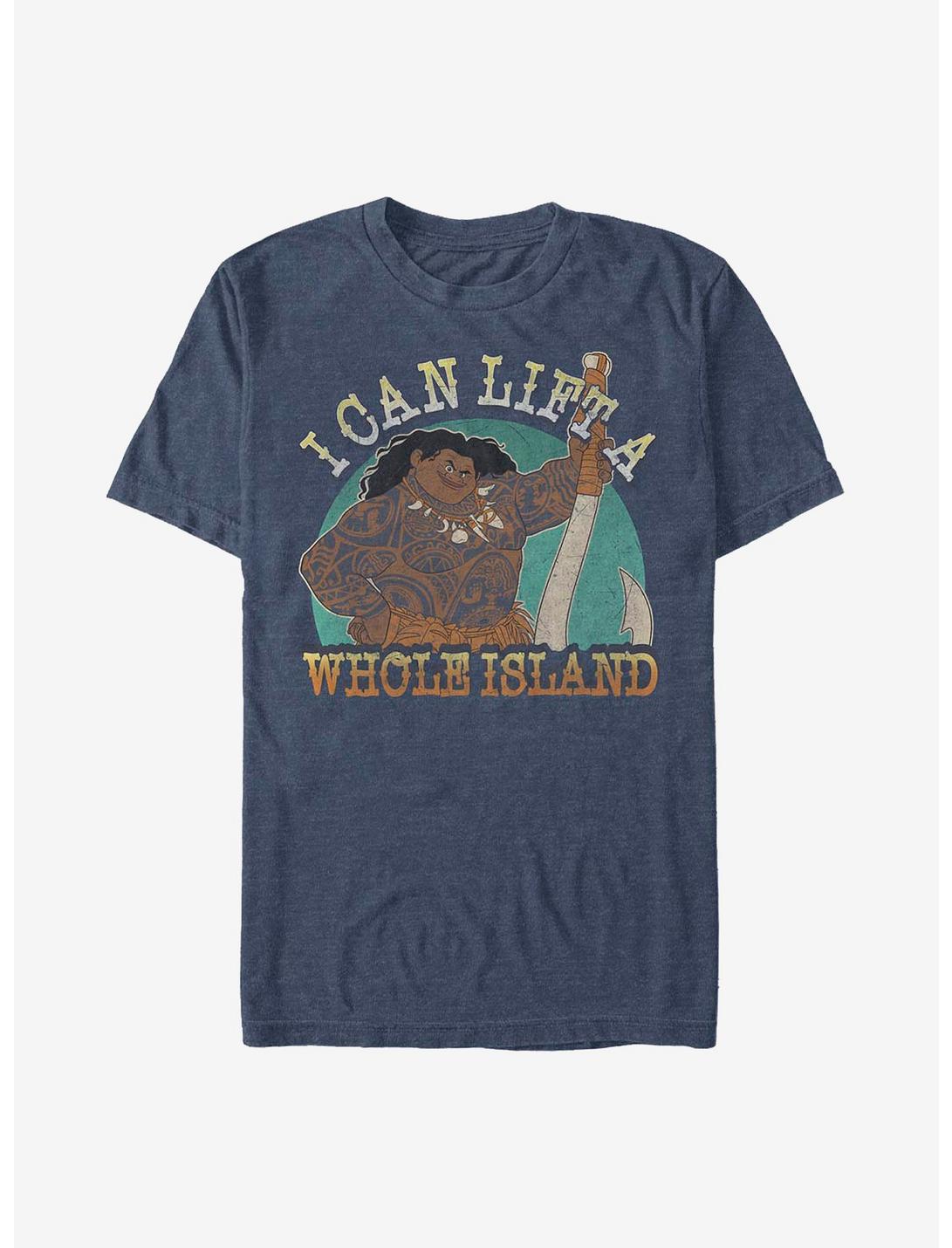 Disney Moana Whole Island T-Shirt, NAVY HTR, hi-res