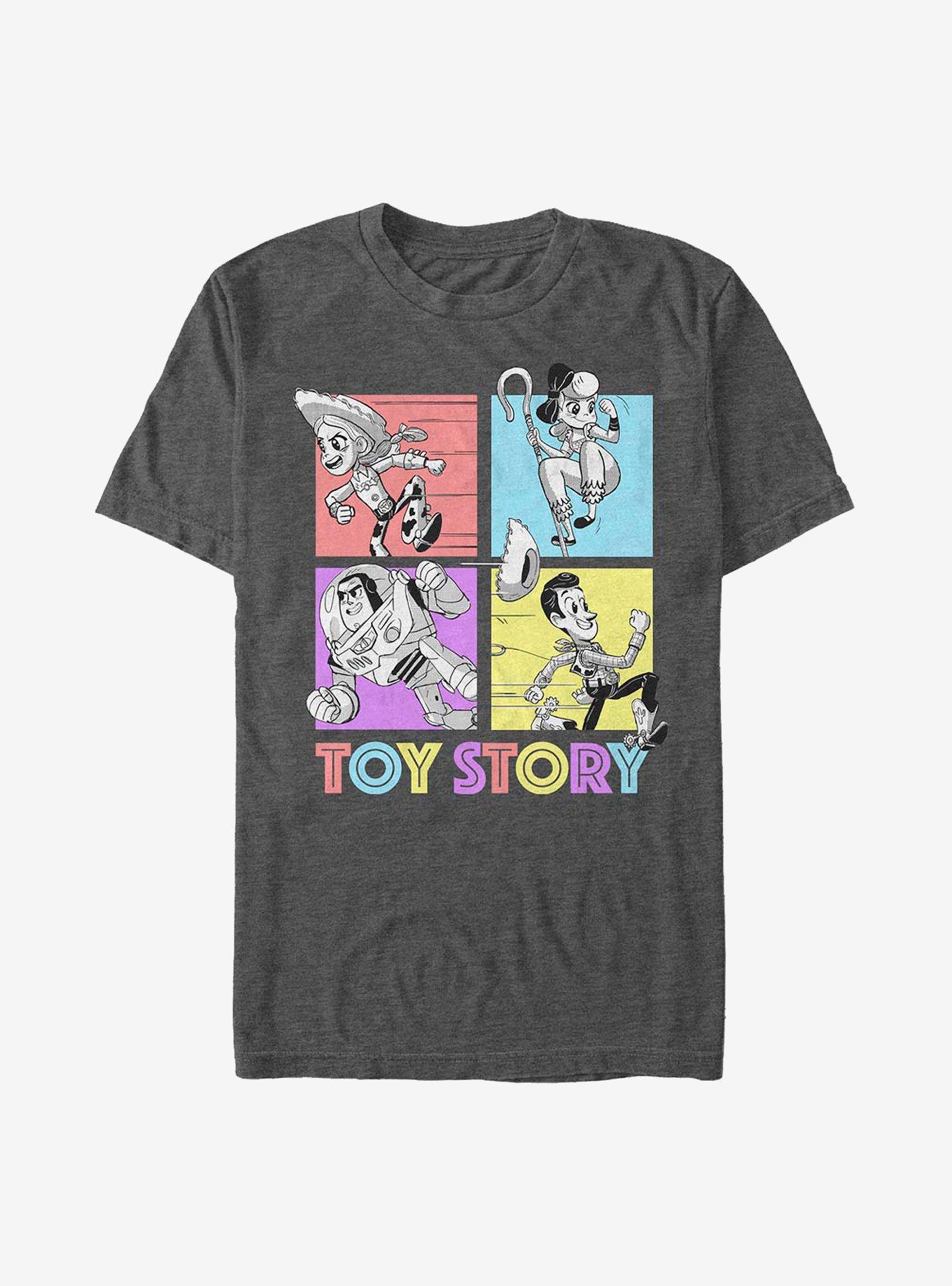 Disney Pixar Toy Story Blocks T-Shirt, CHAR HTR, hi-res