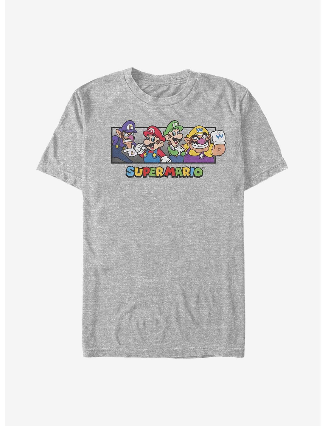 Nintendo Super Mario All The Bros T-Shirt, ATH HTR, hi-res