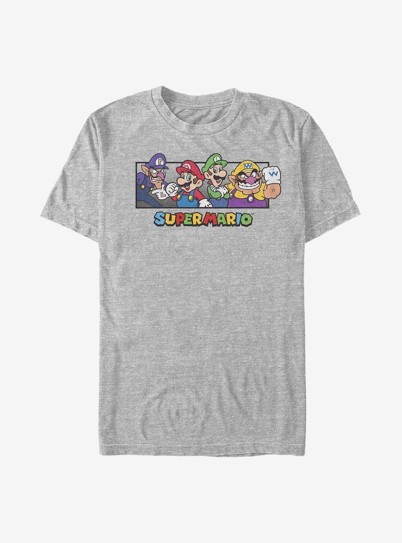 Nintendo Super Mario All The Bros T-Shirt, ATH HTR, hi-res