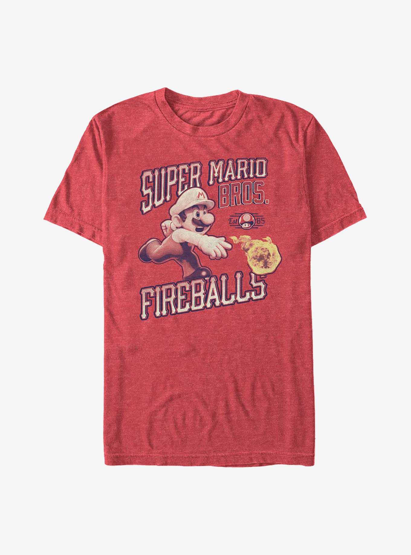 Nintendo Mario Fireballs T-Shirt, , hi-res