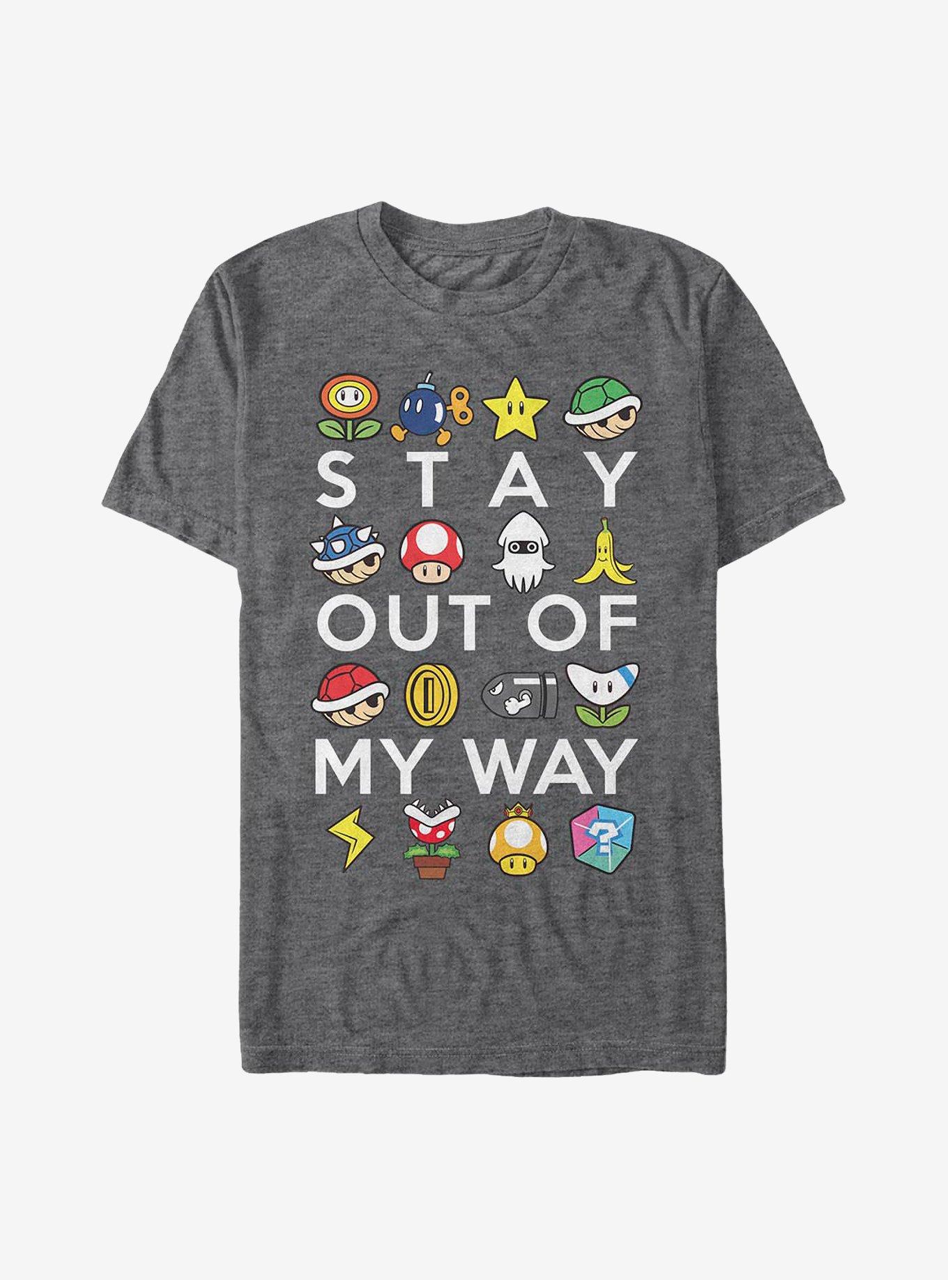 Nintendo Mario My Way T-Shirt, CHAR HTR, hi-res