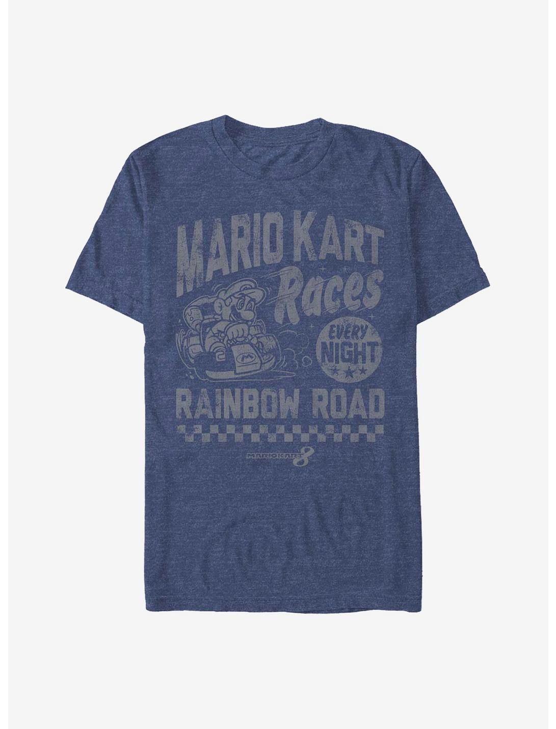Nintendo Mario Race Nights T-Shirt, NAVY HTR, hi-res