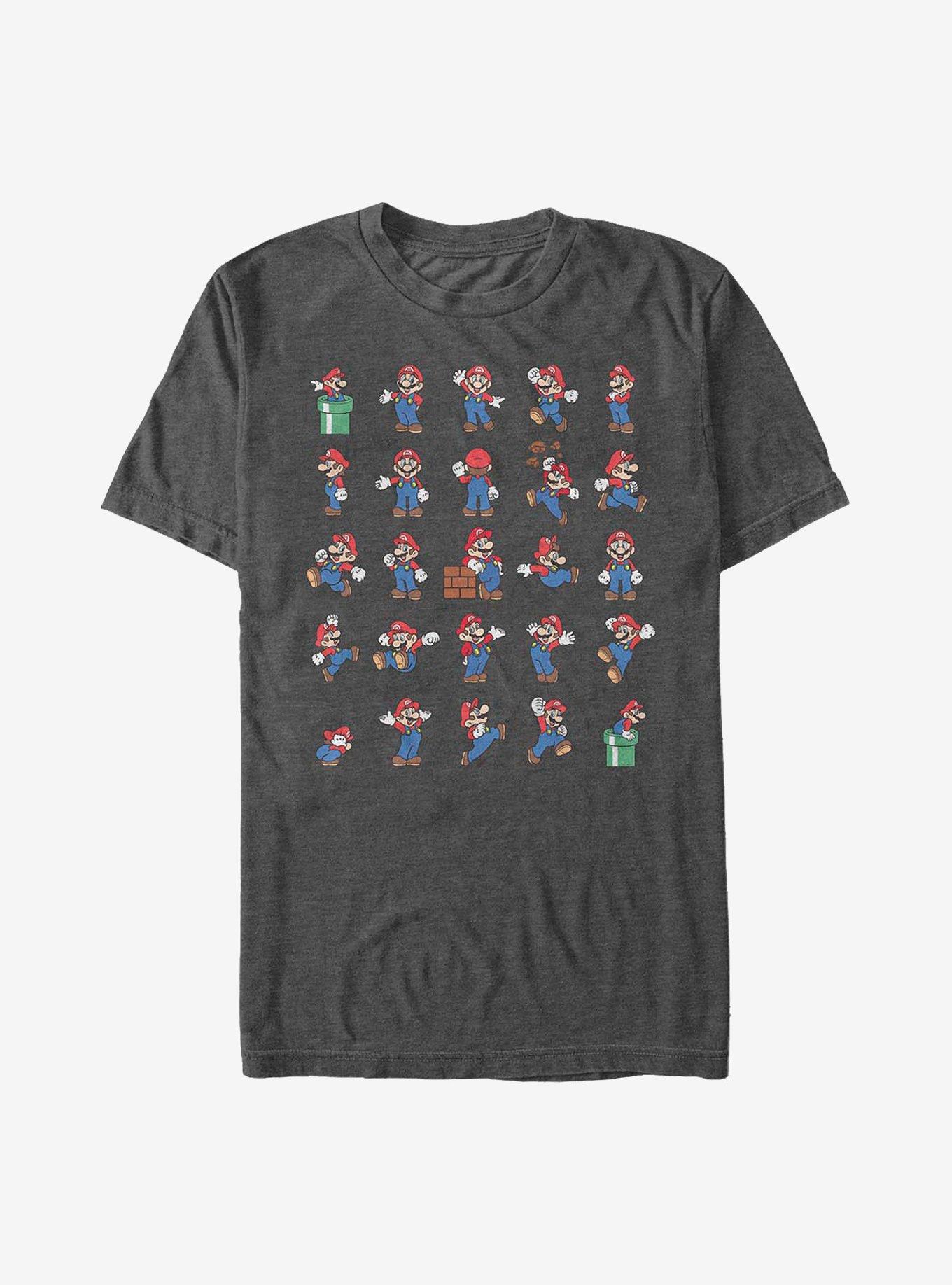 Nintendo Mario Super Grid T-Shirt, , hi-res