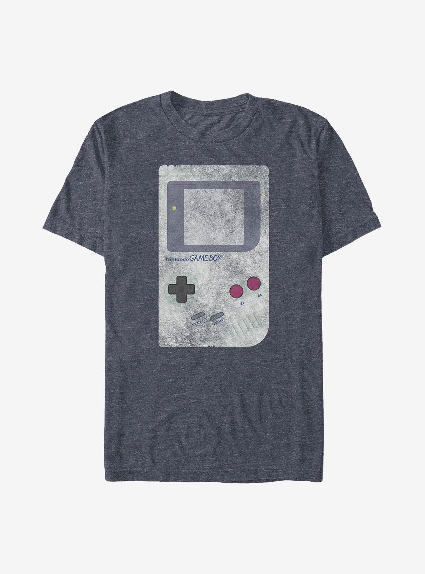 Nintendo Basic Gameboy T-Shirt, NAVY HTR, hi-res